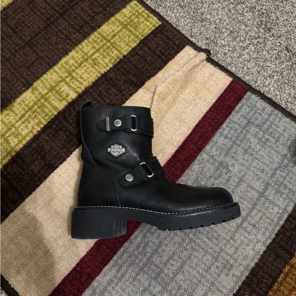 Harley-Davidson Black Ankle Boots - Picture 2 of 3